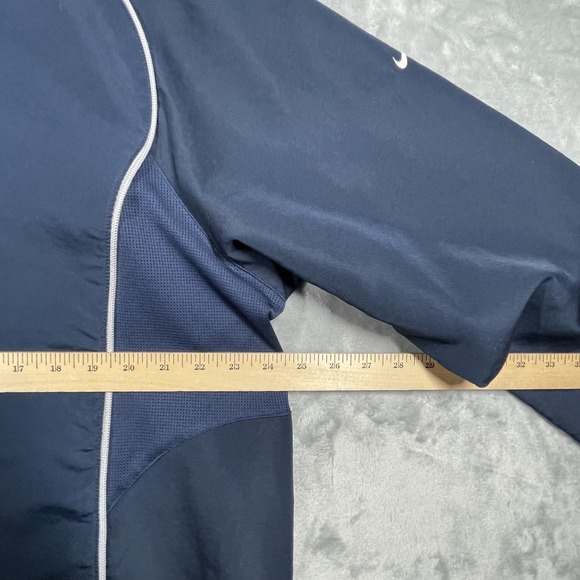 Nike Georgetown Jacket Mens Large Blue Pullover Team Half Zip Windbreaker - Picture 9 of 11